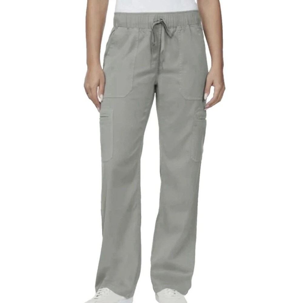Buffalo David Bitton Tencel Cargo Pants Women's S Sage Smoke Green Pull-On 30"